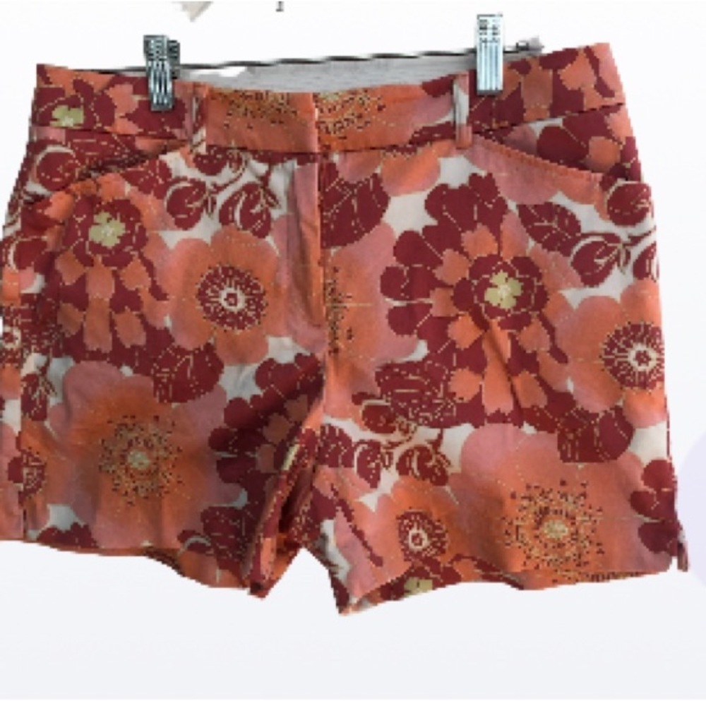 New York & company cotton spandex blend floral hippie shorts
